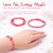 4E's Novelty 48 Pack Friendship Bracelet with Valentines Cards for Kids